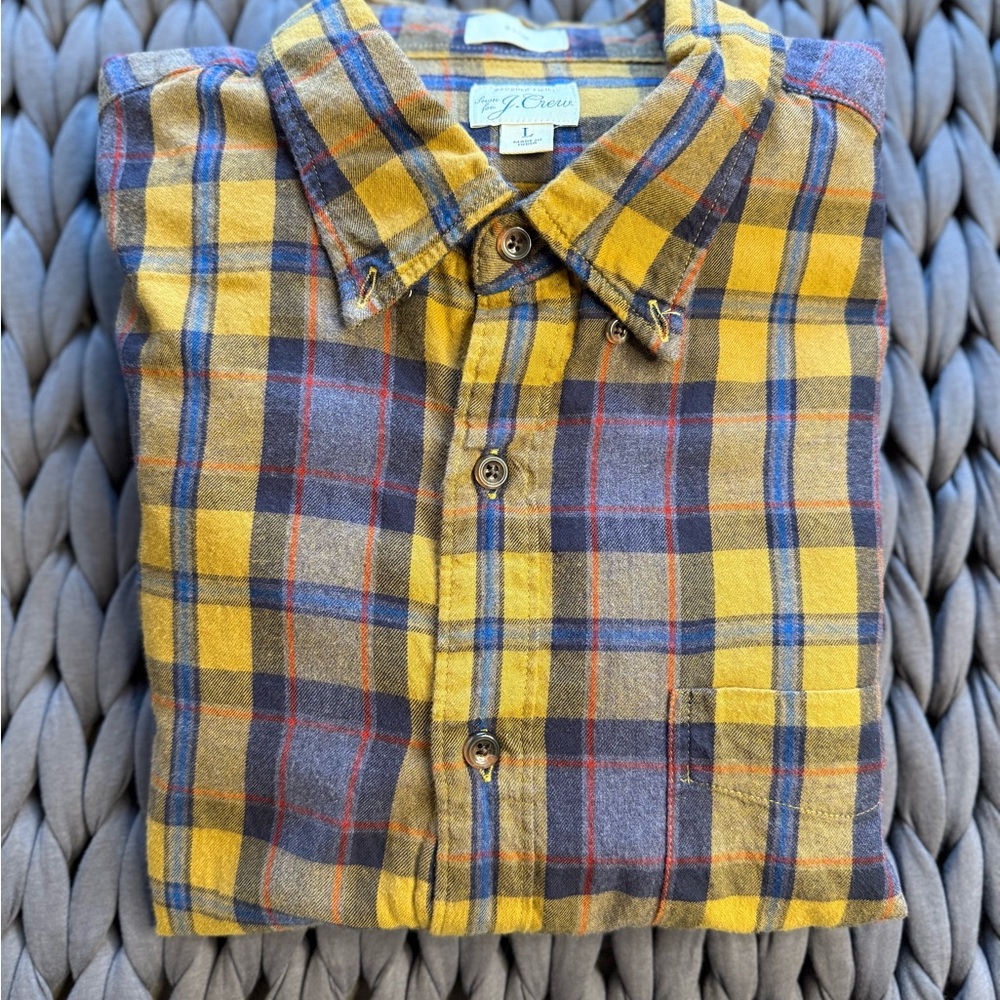 Men's Plaid Brushed Twill L/S